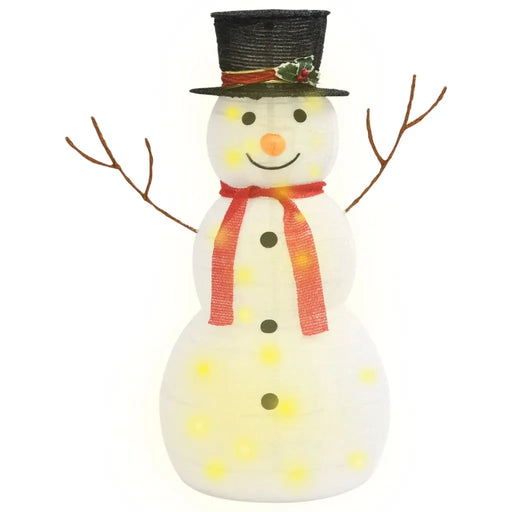 Decorative Christmas Snowman Figure with LED Lights 90cm - Little and Giant Explorers vidaXL