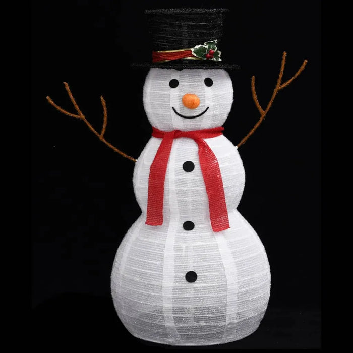 Decorative Christmas Snowman Figure with LED Lights 90cm - Little and Giant Explorers vidaXL