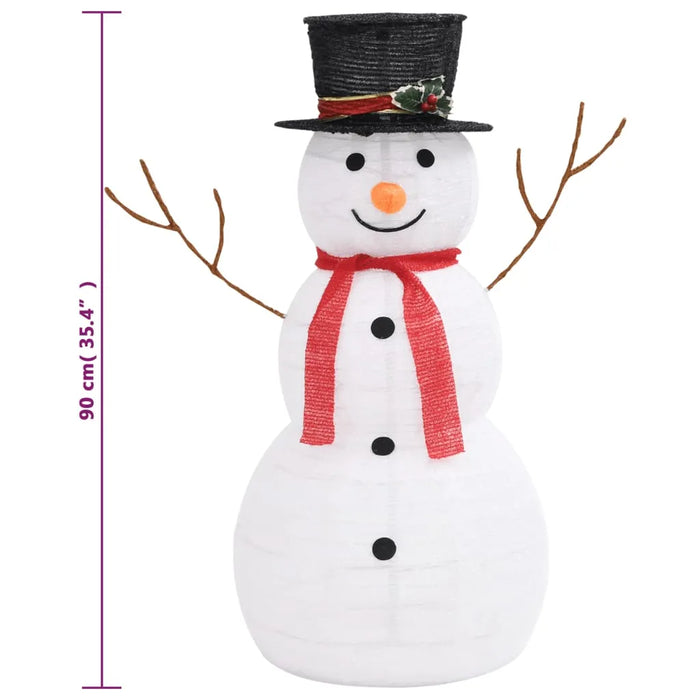 Decorative Christmas Snowman Figure with LED Lights 90cm - Little and Giant Explorers vidaXL