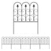 5-Piece Decorative Rustproof Metal Wire Garden Fencing - Little and Giant Explorers Outsunny