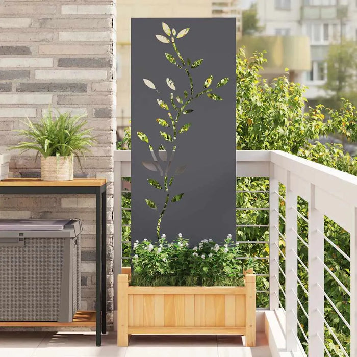 Decorative Garden Privacy Screen – Anthracite | 140cm Height - Modern Matte Finish VIDAXL - Little and Giant Explorers vidaXL