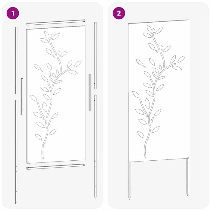 Decorative Garden Privacy Screen – Anthracite | 140cm Height - Modern Matte Finish VIDAXL - Little and Giant Explorers vidaXL