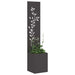 Decorative Garden Privacy Screen – Black | 140cm Height - Modern Matte Finish VIDAXL - Little and Giant Explorers vidaXL