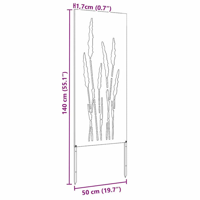 Decorative Garden Privacy Screen – Olive Green | 140cm Height - Modern Matte Finish VIDAXL - Little and Giant Explorers vidaXL
