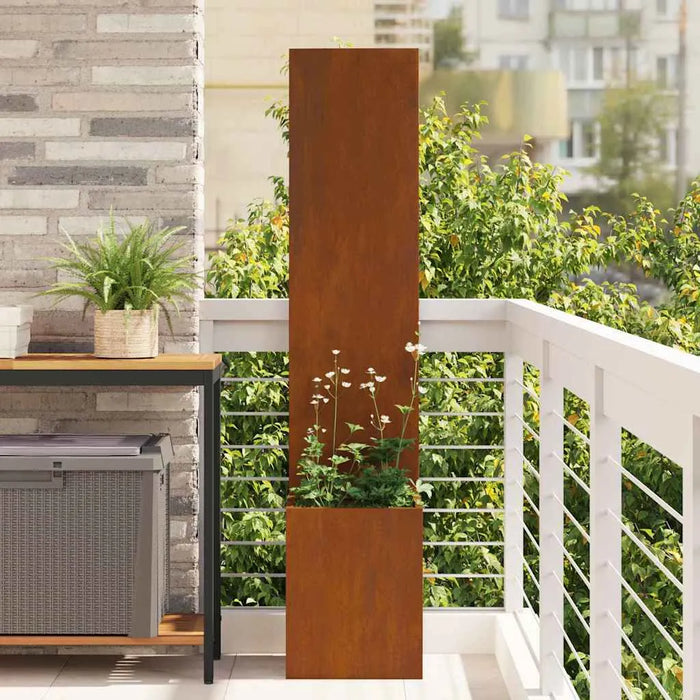 Decorative Garden Privacy Screen – Rusty | 140cm Height - Modern Matte Finish VIDAXL - Little and Giant Explorers vidaXL