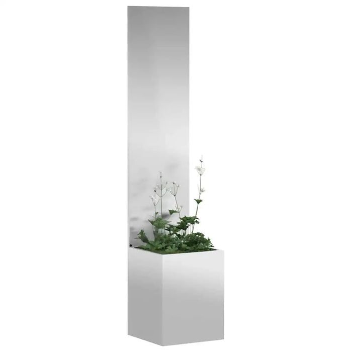 Decorative Garden Privacy Screen – Silver | 140cm Height - Modern Matte Finish VIDAXL - Little and Giant Explorers vidaXL