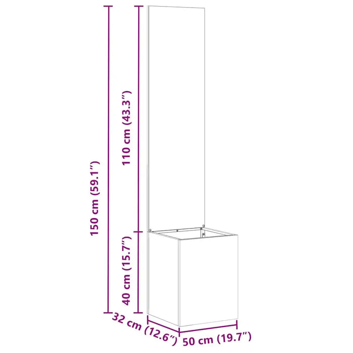 Decorative Garden Privacy Screen – White | 140cm Height - Modern Matte Finish VIDAXL - Little and Giant Explorers vidaXL