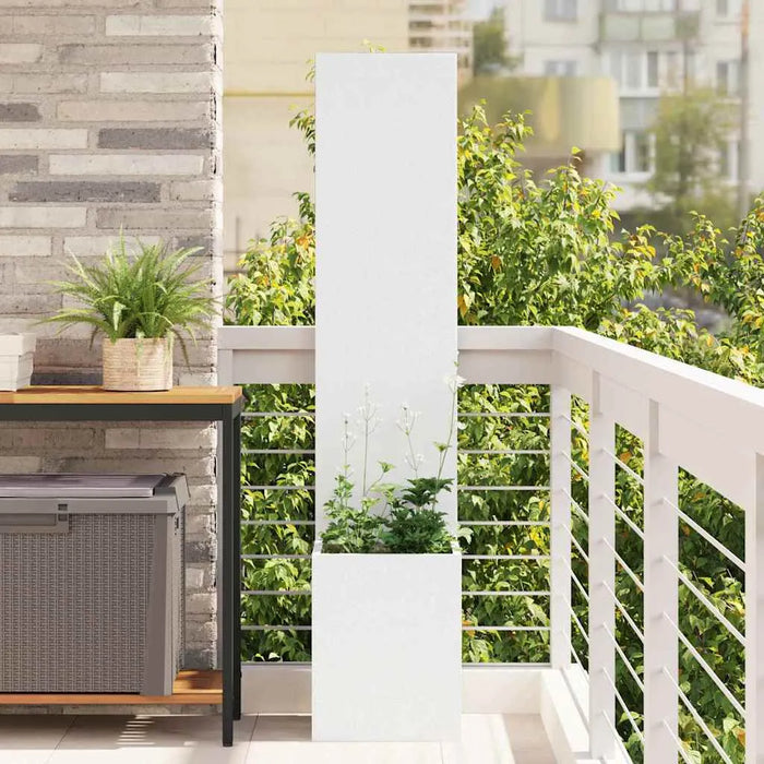 Decorative Garden Privacy Screen – White | 140cm Height - Modern Matte Finish VIDAXL - Little and Giant Explorers vidaXL