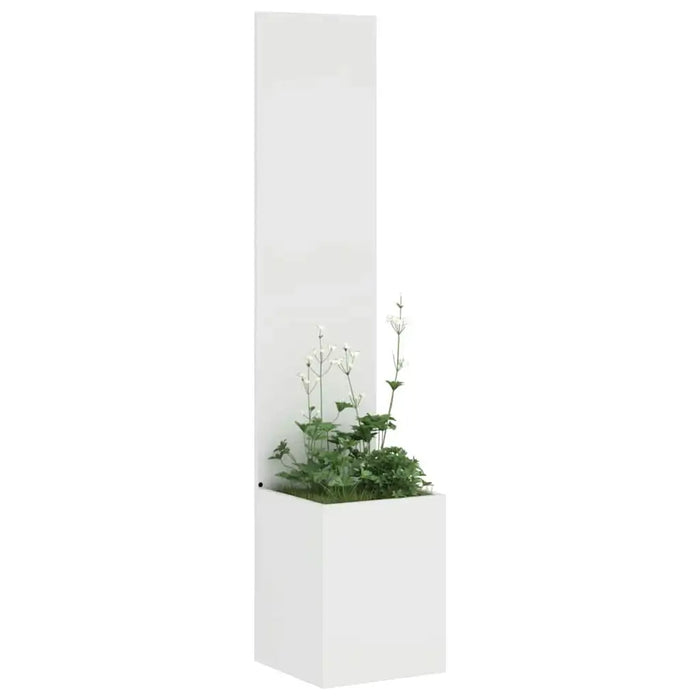 Decorative Garden Privacy Screen – White | 140cm Height - Modern Matte Finish VIDAXL - Little and Giant Explorers vidaXL