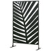 Decorative Privacy Freestanding Metal Screen with Stand 6.5FT - Little and Giant Explorers Outsunny