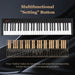 61-key electronic keyboard piano with digital display and multifunctional setting button