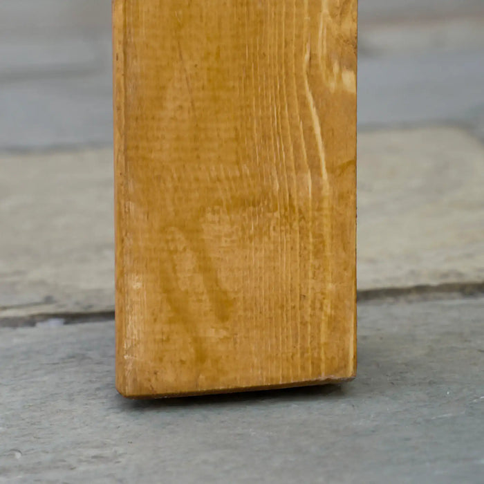 Dining Set Natural Wood Acacia | Three-Piece Design for Everyday Garden Entertainment - Little and Giant Explorers Outsunny