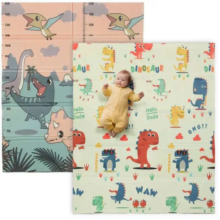 Dinosaur Baby Play Mat – Reversible Design | Foldable 2.57㎡ Coverage AIYAPLAY - Little and Giant Explorers AIYAPLAY