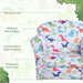Colorful dinosaur-themed kids armchair with flannel cover, padded seat, and protective feet
