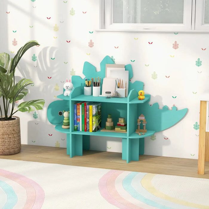 Kids Bookshelf Dinosaur Shape | Storage and Organisation with Child-Friendly Design - Little and Giant Explorers Costway