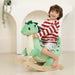 Dinosaur Rocker | Soft Plush with Wooden Base - Little and Giant Explorers Classic World