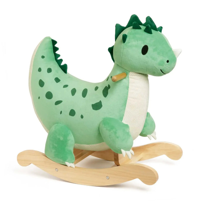 Dinosaur Rocker | Soft Plush with Wooden Base - Little and Giant Explorers Classic World