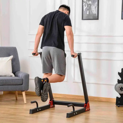 Dip Station – Steel Frame | Push-Up and Triceps Bar - 120kg Capacity HOMCOM - Little and Giant Explorers HOMCOM