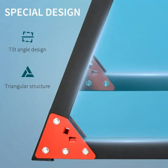 Dip Station – Steel Frame | Push-Up and Triceps Bar - 120kg Capacity HOMCOM - Little and Giant Explorers HOMCOM