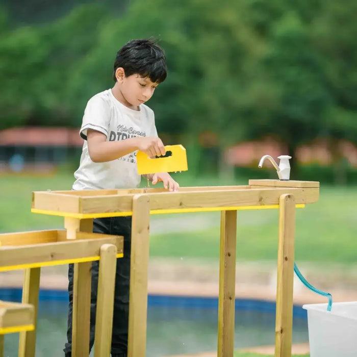 Discovery Water Play Set | Multi-Level Wooden Structure - Little and Giant Explorers Classic World