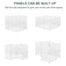 DIY Small Animal Cage Playpen - 12 Panels and Connectors | Modular C&C Playpen PAWHUT - Little and Giant Explorers PawHut