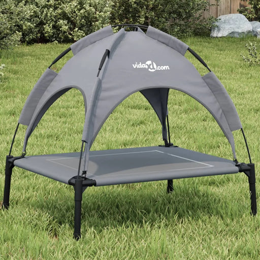 Dog Bed with Canopy in Anthracite - Little and Giant Explorers vidaXL