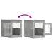 Dog Crate Furniture in Concrete Grey and Engineered Wood (55 x 80 x 68cm) - Little and Giant Explorers vidaXL