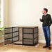 Dog Crate Furniture with Anti-Chew Resistant Mesh for Extra Large Dogs - Little and Giant Explorers PawHut