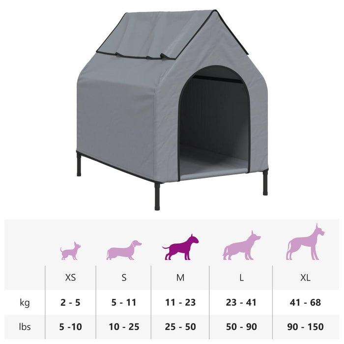 Dog House in Anthracite (110 x 75 x 107cm) - Little and Giant Explorers vidaXL