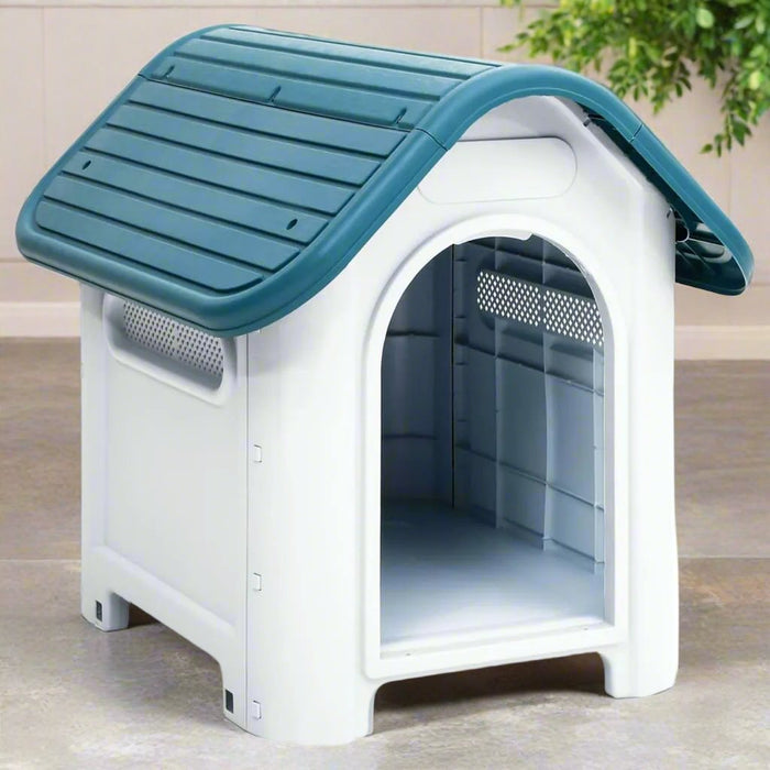 Dog House in Blue and White (59 x 75 x 66cm) - Little and Giant Explorers vidaXL