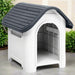 Dog House in Grey and White (59 x 75 x 66cm) - Little and Giant Explorers vidaXL