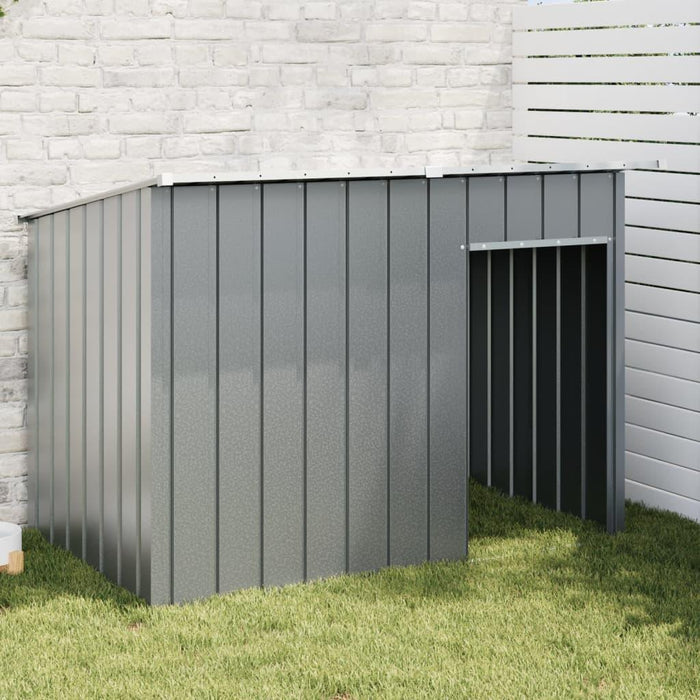 Dog House with Roof in Anthracite and Galvanised Steel (153 x 91 x 110cm) - Little and Giant Explorers vidaXL