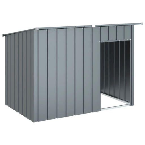 Dog House with Roof in Anthracite and Galvanised Steel (153 x 91 x 110cm) - Little and Giant Explorers vidaXL