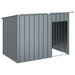 Dog House with Roof in Anthracite and Galvanised Steel (153 x 91 x 110cm) - Little and Giant Explorers vidaXL