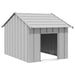 Dog House with Roof in Galvanised Steel (83 x 130 x 85cm) - Little and Giant Explorers vidaXL