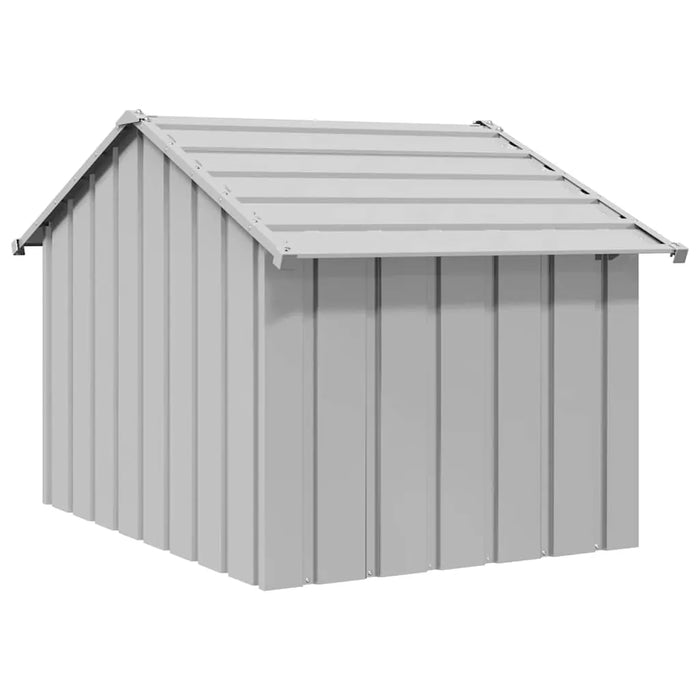 Dog House with Roof in Galvanised Steel (83 x 130 x 85cm) - Little and Giant Explorers vidaXL