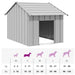 Dog House with Roof in Galvanised Steel (83 x 130 x 85cm) - Little and Giant Explorers vidaXL