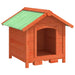 Dog Kennel in Brown and Solid Wood Pine (65 x 65 x 61.5cm) - Little and Giant Explorers vidaXL