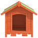 Dog Kennel in Brown and Solid Wood Pine (65 x 65 x 61.5cm) - Little and Giant Explorers vidaXL