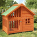 Dog Kennel in Brown and Solid Wood Pine (96 x 60.5 x 87cm) - Little and Giant Explorers vidaXL