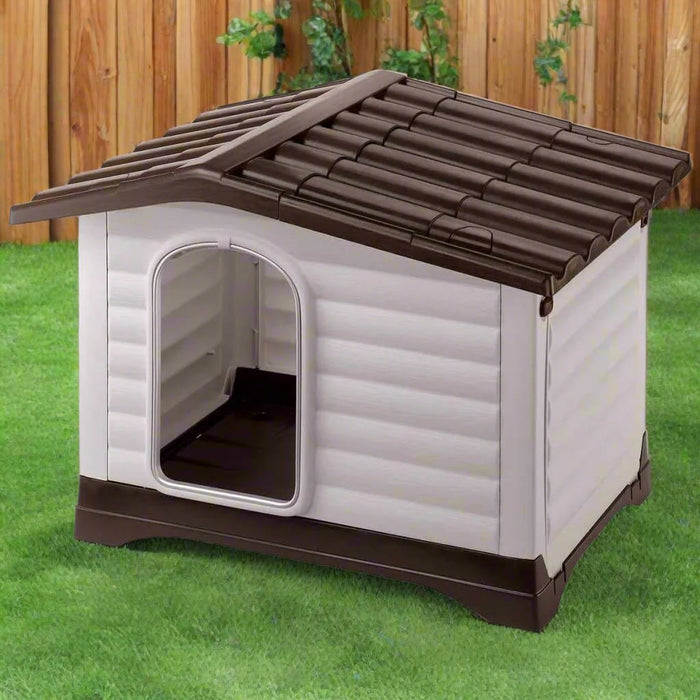 Doghouse Villa 90 in Grey (88 x 72 x 65cm) - Little and Giant Explorers Ferplast