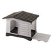 Doghouse Villa 90 in Grey (88 x 72 x 65cm) - Little and Giant Explorers Ferplast