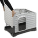 Doghouse Villa 90 in Grey (88 x 72 x 65cm) - Little and Giant Explorers Ferplast