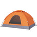 Dome Tent with Zipped Doors in Orange (2 persons) - Little and Giant Explorers Outsunny