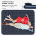 Double Air Bed – Blue | 152cm Inflatable Mattress with Two Pillows and Hand Pump OUTSUNNY - Little and Giant Explorers Outsunny