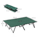 Double Camping Cot Bed with Bag in Green - Little and Giant Explorers Outsunny