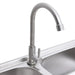 Double Camping Sink – Stainless Steel Outdoor Sink | Twin Basins, Drainer and Tap VIDAXL - Little and Giant Explorers vidaXL
