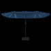 Double-Head Parasol with LEDs in Azure Blue (449 x 245cm) - Little and Giant Explorers vidaXL