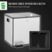 Double kitchen pedal bin with soft-close lids and removable inner buckets to secure bin bags