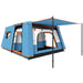 Double Layer Tunnel Tent with Porch, Living Area and 2 Bedrooms (4 - 6 persons) - Little and Giant Explorers Outsunny